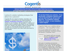 Tablet Screenshot of cogentis.com.au
